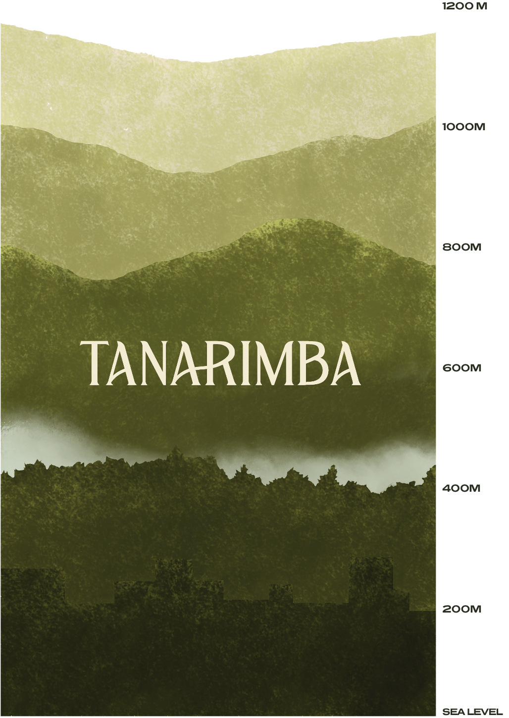 Elevation section of tanarimba